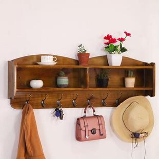 新中国风入口实木衣架挂墙挂墙挂衣架挂衣架挂衣架卧室包架简单