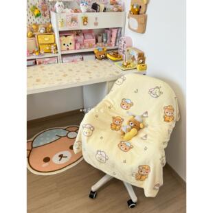 双马尾主唱 睡梦轻松熊毛毯可爱宿舍空调毯办公室盖腿盖毯宠物毯