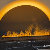 3d雾化壁炉嵌入式 仿真火焰加湿器电子壁炉户外防水超薄假火焰工厂