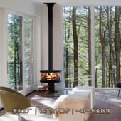 装 饰悬挂壁炉真火炉木柴室内燃木壁炉现代别墅客厅室内取暖壁炉