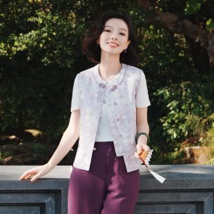 西子/【太平有象】桑蚕丝非遗宋锦四重纬织金提花马甲女/MJZH0068