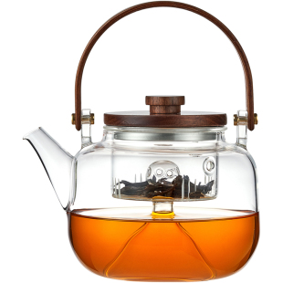 电陶炉烧水壶茶具大 玻璃煮茶壶加热提梁蒸煮茶器耐高温泡茶壶套装