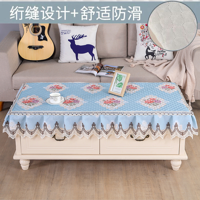 茶几罩桌布长方形布艺客厅防滑餐桌垫简约茶几布防尘套电视柜盖布
