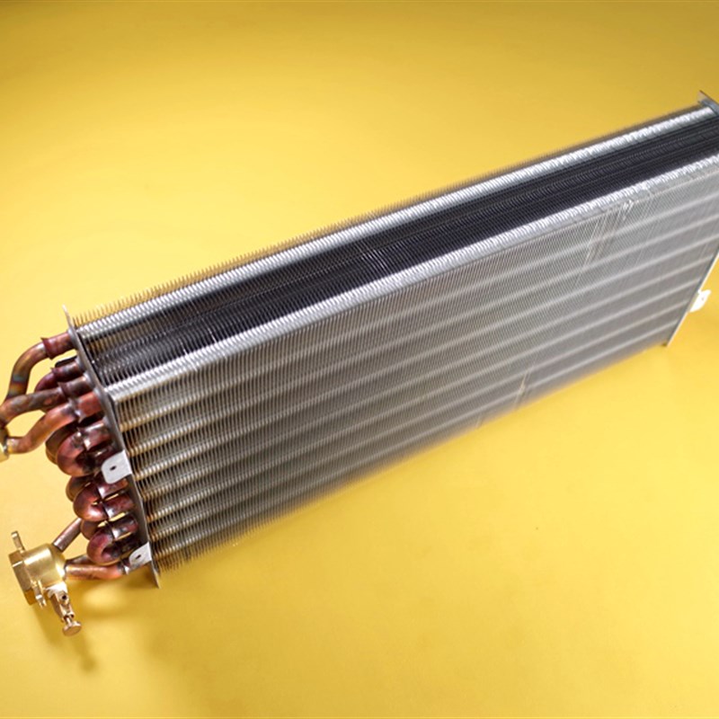 表冷器风机盘管铜管换热器中央空调散热器水空调铝箔翅片冷凝蒸发