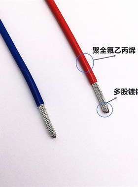 1332铁氟龙四氟耐高温线电子线1332#10 12 14 16 18 20 22 24AWG