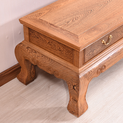 红木家具鸡翅木电视柜客厅家用新中式实木电视机柜小户型复古原木