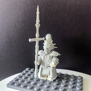 猎龙者翁斯坦•黑暗之魂 |第三方人仔穿戴装备原色白模|模型手办