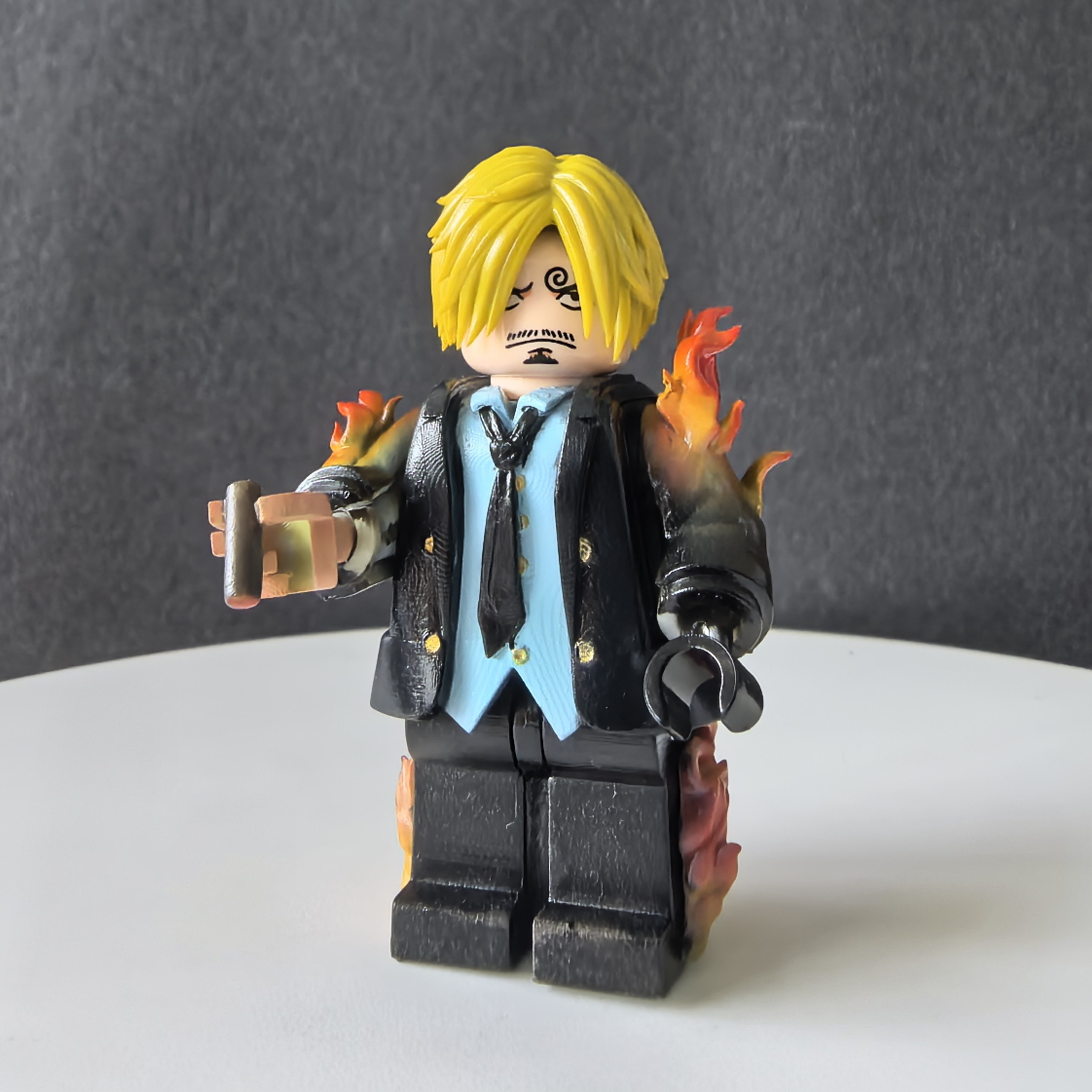 山治Sanji/涂装版 |光固化树脂打印的第三方MOC小人仔穿戴模型
