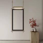 客厅 新中式 餐厅立 画框 铁挂件 夜光灯 中世纪金属入口壁灯