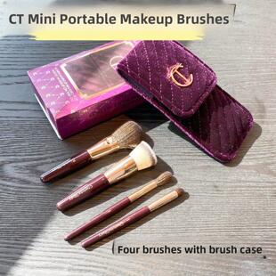 捡漏！ct迷你便携化妆刷散粉刷腮红刷眼影刷粉底刷套装送原装刷包