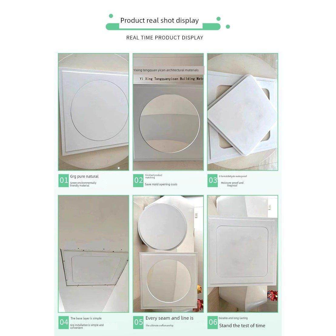 腾全艺灿GRG高强石膏板检修口中央空调吊顶预埋圆弧线条造型装饰,电子/电工,室内新风系统,淘宝优惠券,粉丝福利购,淘宝优惠卷