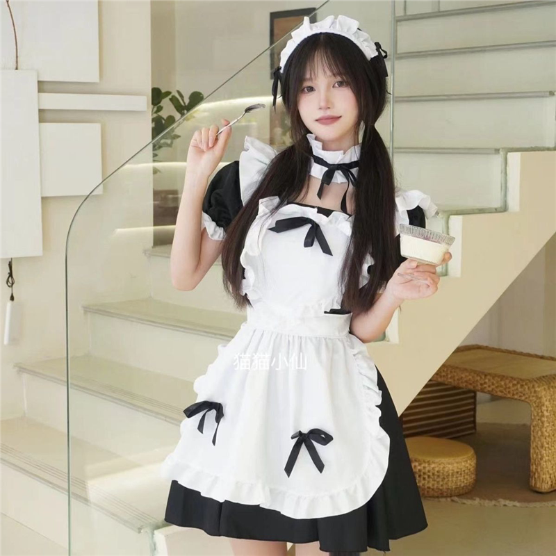 女仆装大码套装洛丽塔轻熟COS服女佣连衣裙日系可爱女装大佬日常