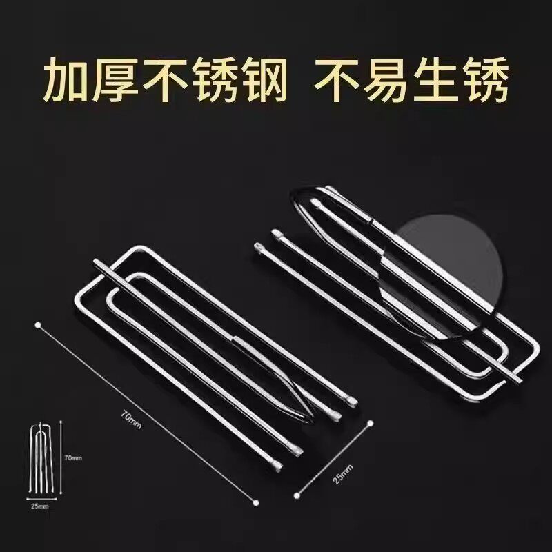 窗帘不锈钢挂钩通用爪钩配件窗帘布勾子辅料加粗布叉布带钩子扣环