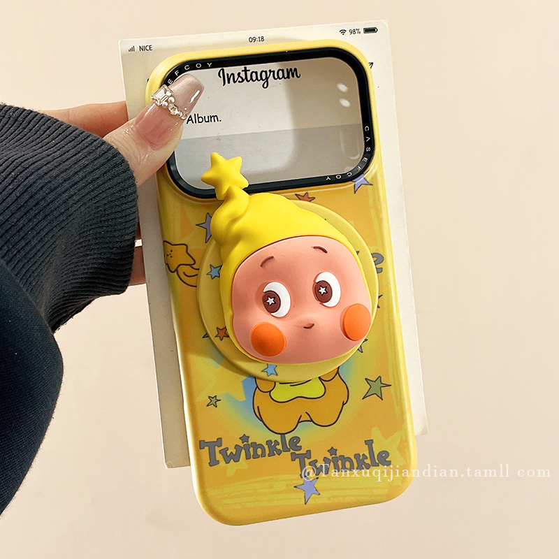 星星人磁吸适用苹果手机壳