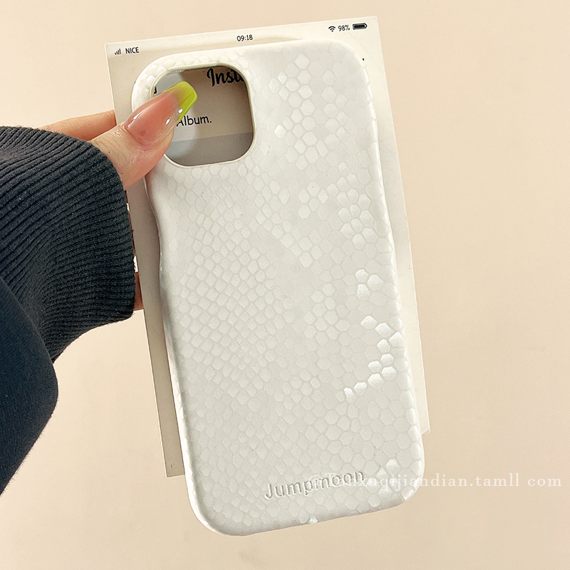 蛇皮纹简约适用苹果手机壳