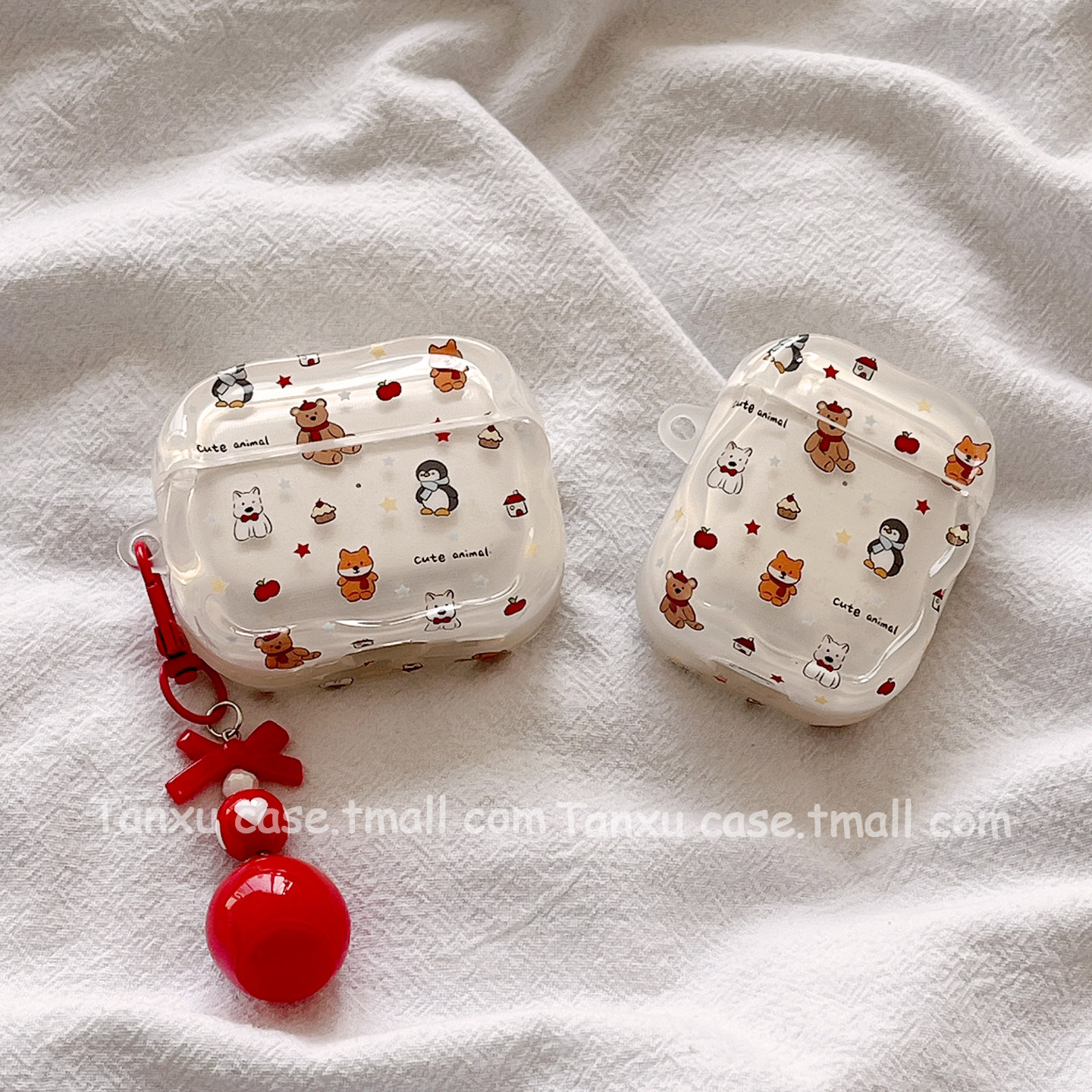 可爱卡通网红jellycat小动物适用苹果Airpodspro3保护套苹果蓝牙无线1/2代新三代AirPods4代airpodpro2耳机壳