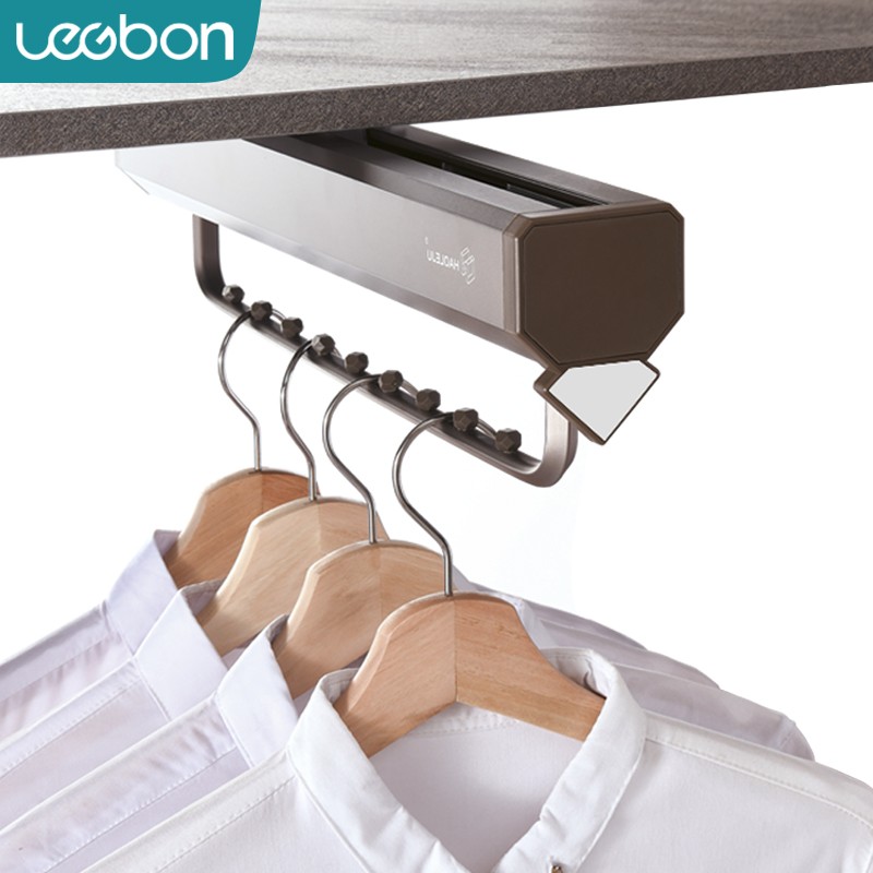 浅衣柜挂衣杆顶装挂衣器竖纵向衣橱横杆衣通五金配件伸缩衣杆衣柜