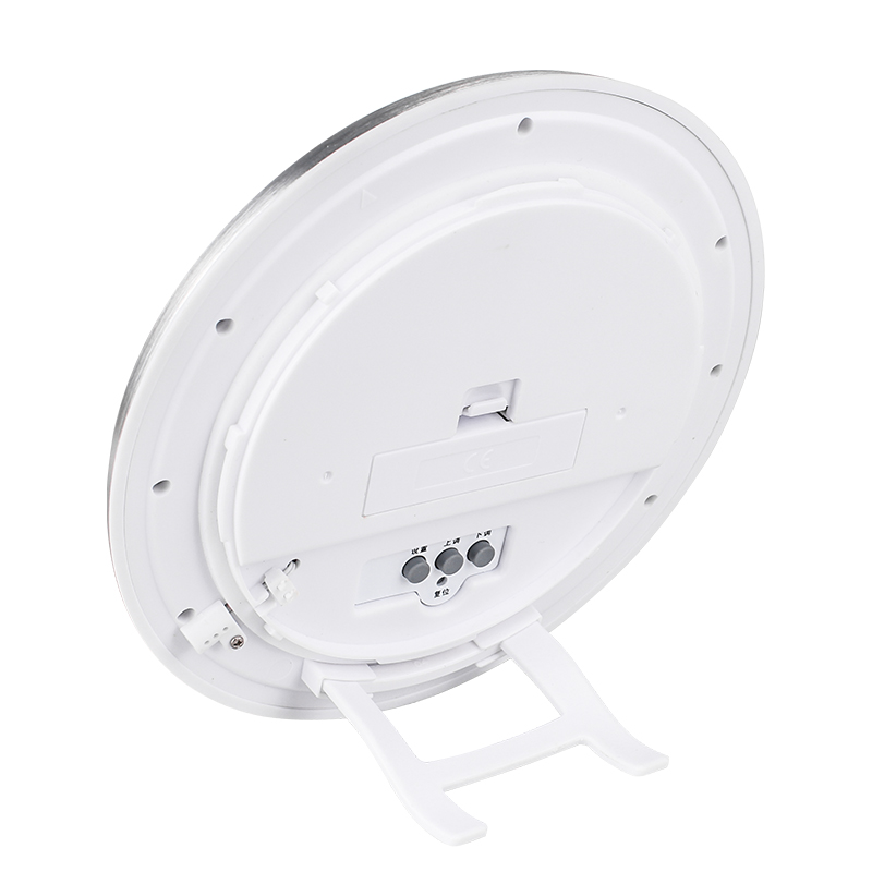 浴室防水吸盘式挂钟金属外壳厨房墙壁时钟大屏显示数字静音电子表