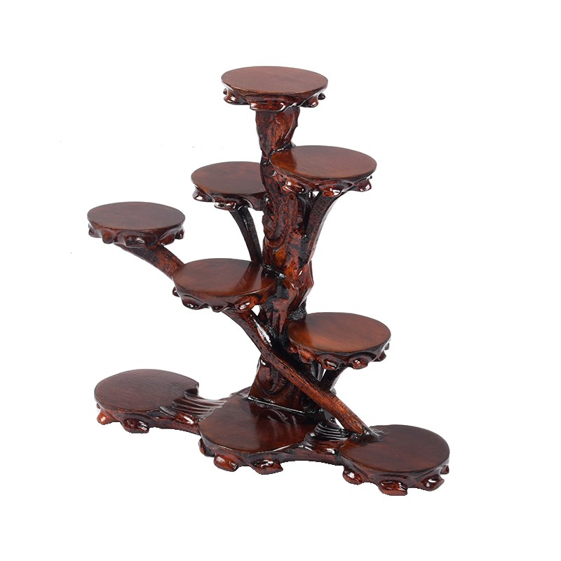 根雕奇石底座石头摆件工艺品紫砂壶博古架花瓶盆栽雕刻实木托架