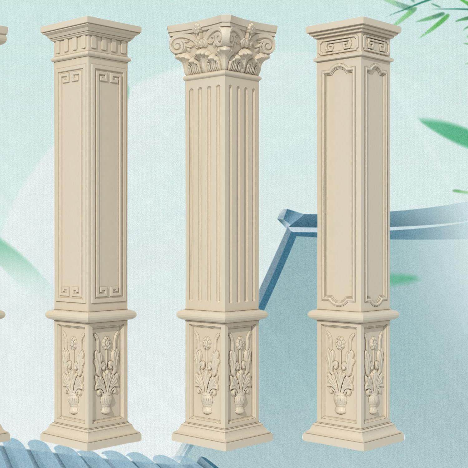 彷古方柱罗马柱模具欧式中式别墅大门水泥柱子模型全套造型装饰,基础建材,建筑模板,淘宝优惠券,粉丝福利购,淘宝优惠卷