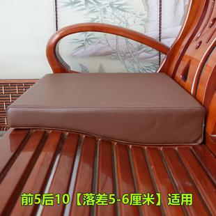 皮沙发垫前低后高硬海绵垫座垫老式实木弧度曲面椅垫子梳化坐垫厚