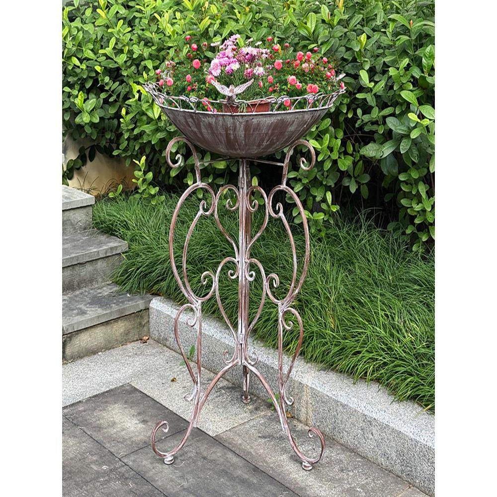 外单复古小鸟铸铁露台花盆托架阳台庭院喂鸟器花架花园装饰摆件,鲜花速递/花卉仿真/绿植园艺,花架,淘宝优惠券,粉丝福利购,淘宝优惠卷