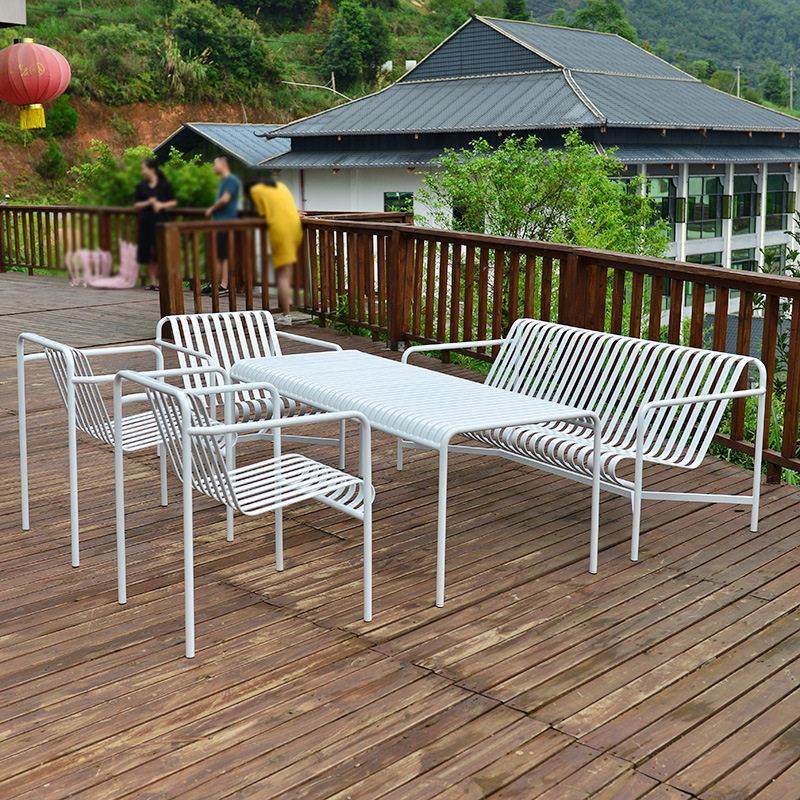 户外桌椅套装沙发组合休闲铁艺防晒防水别墅花园庭院露天餐桌椅