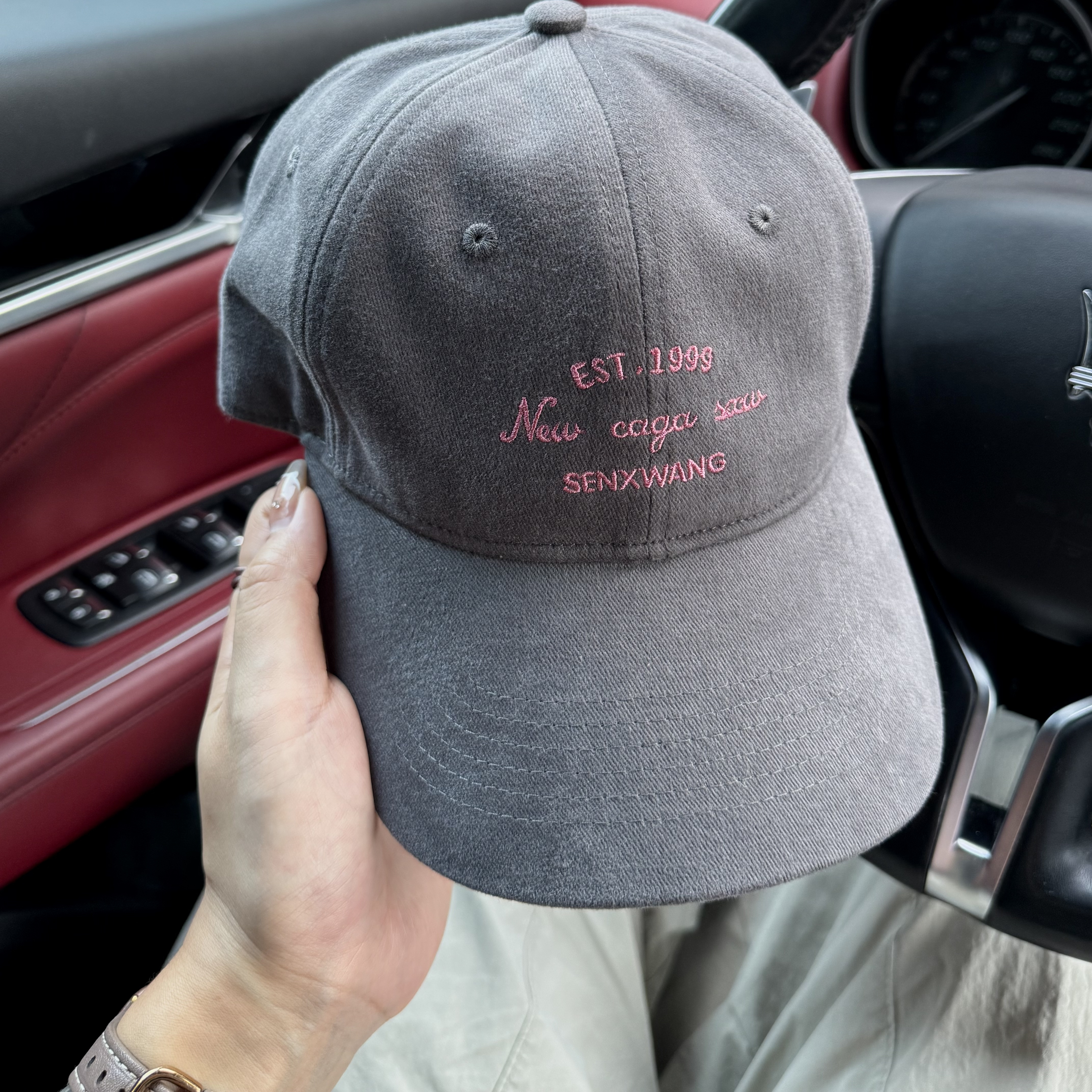 原创百搭SXW刺绣棒球帽版型好大头围显脸小棒球帽男女百搭秋冬帽