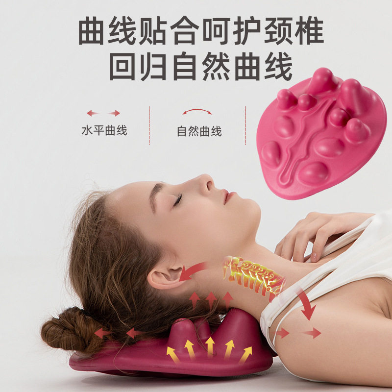 升级款按摩垫肩胛腰臀穴位疏通按摩枕指压改善落枕腰酸凸点颈椎枕