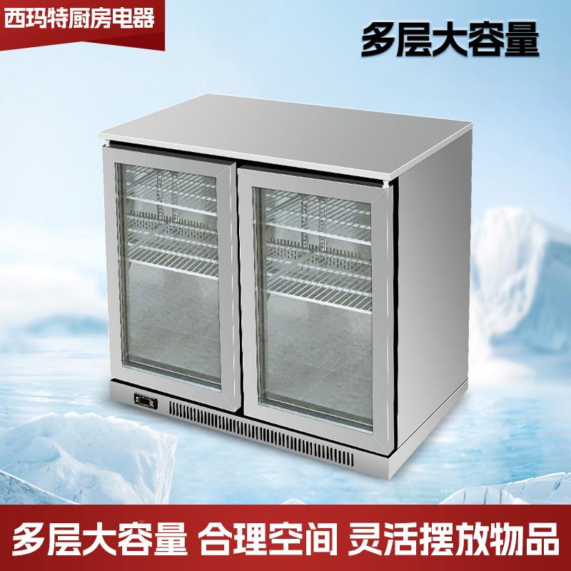 风冷吧台柜箱不锈钢KTV酒吧台吧柜桌上型藏啤酒饮料冰冷展示EFA冷