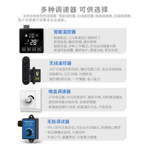 厂直供轴风流管道风机金属2圆形1寸22家0v排气扇散热抽SE-A315Z风