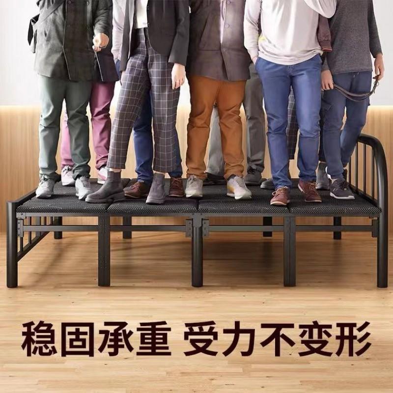 单折叠床成人休硬板办公室午WOR睡双人1.人5米铁床1m家午简用小床