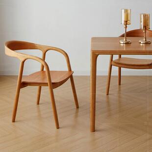 桃餐椅樱桃木舒特椅樱子鹿椅带扶CNI手餐庁木椅美子