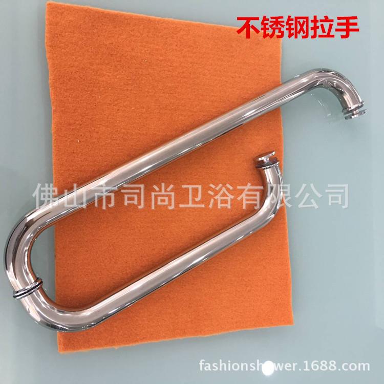 一字型淋浴房门钢化玻趟门门洗浴卫生间淋浴房玻璃隔38断璃D08