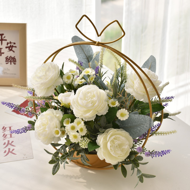 2023新款高档仿真花客厅摆件