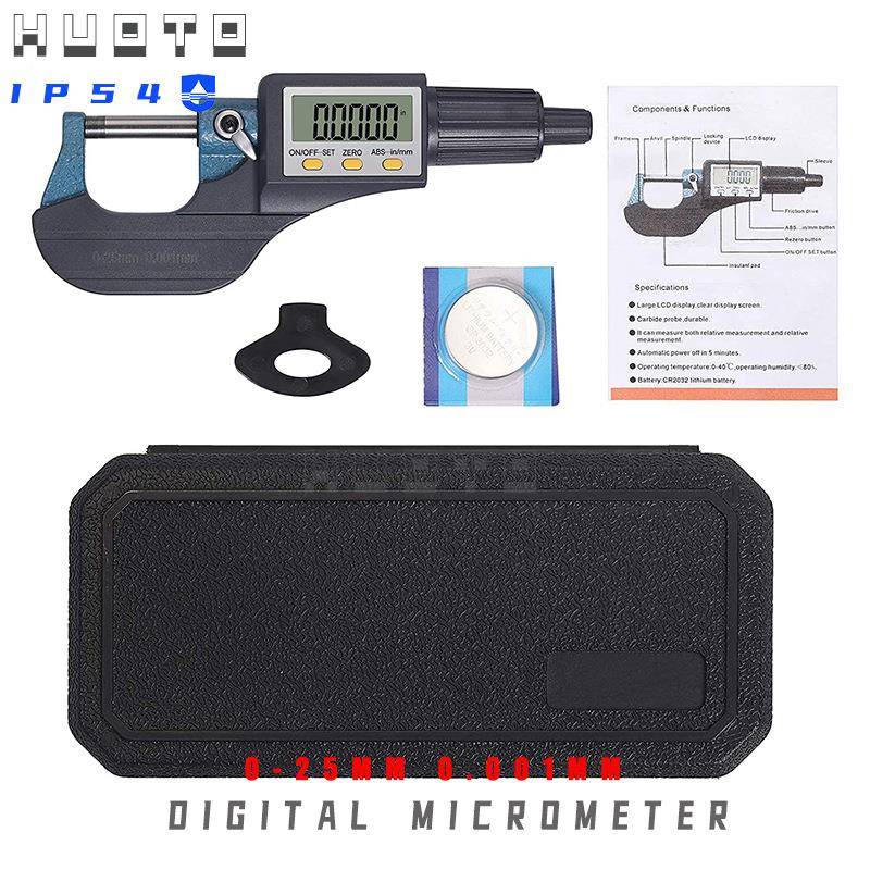 HTO电子微米千分尺壁厚千分尺数显千分尺U0-2OFG5mm0.00O1MM