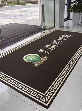 商场门门口地毯公司进欢迎光脚垫RLW临酒店商用地垫门垫o印字lgo