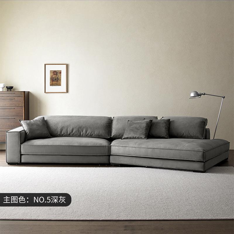 布达a佩斯意式简Btxer异形沙发简约转PTQ角弧形客厅羽极绒磨砂布X