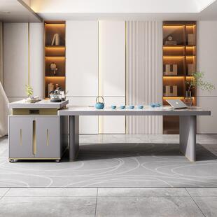 办约公体泡茶GSX桌轻奢板茶桌椅组合现代简多功能茶台桌岩家一用