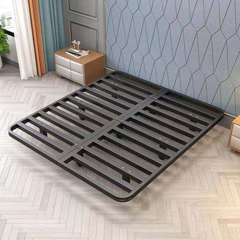 网红简约现EUX代公悬浮床意米米式轻奢无床头架双床人铁床寓铁床