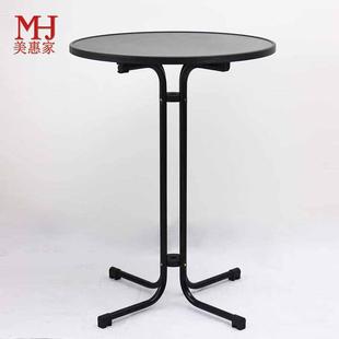 白色鸡尾酒吧桌休闲叠时尚 圆吧桌宴会吧小圆台畅销欧高 折无品牌