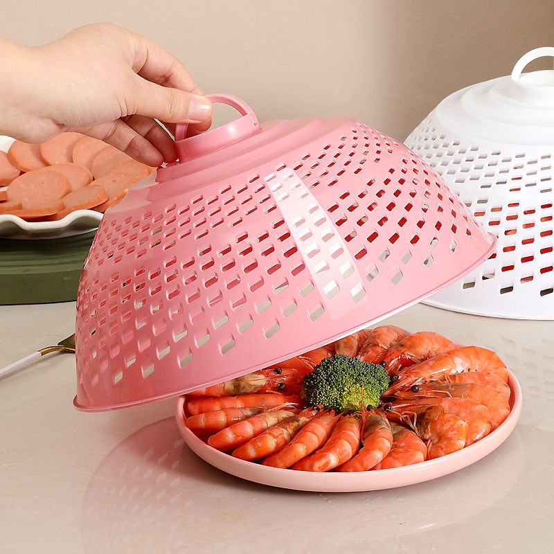 迷你菜罩厨房盖菜罩加厚塑料食物罩家用剩菜盖防苍蝇虫透气餐桌罩