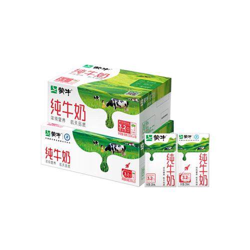 【百补组合】蒙牛纯牛奶250mL*18盒+蒙牛纯牛奶250mL*21盒