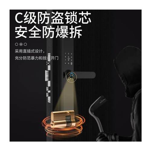家用入户门指纹锁刷脸密码刷卡远程开锁可视门铃宾馆公寓智能
