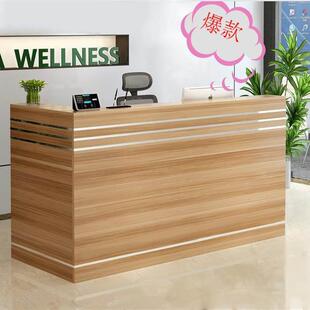 转角收银台公司前台柜台接待台吧台咨询台超市简约现代饭店收款台