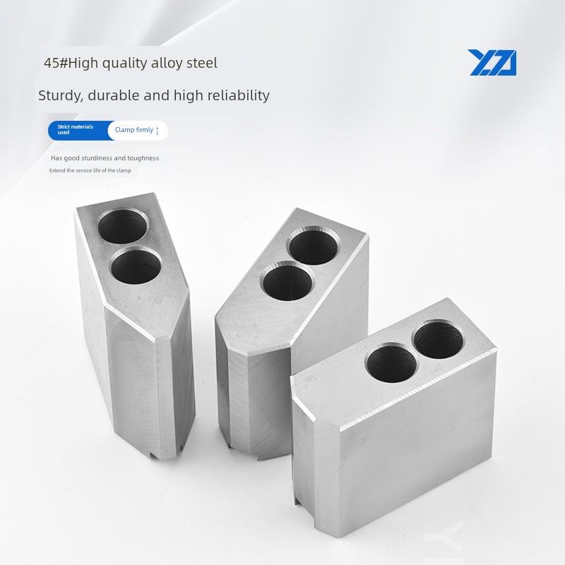 液压三爪卡盘强化液压软爪加厚液压原爪强力原爪10英寸12英寸15英