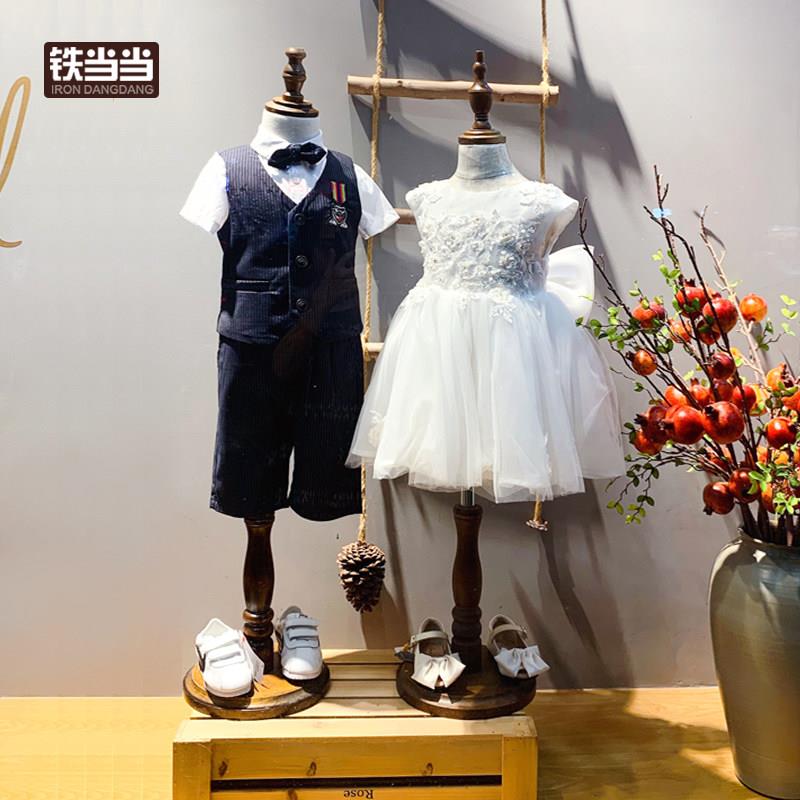 童装模特架半身儿童婚纱礼服展示架童装店模特道具人台橱窗展示架