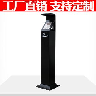 户外烟灰柱座地灭烟柱立式烟灰柱不锈钢铁烤漆烟头收集器吸烟柱子