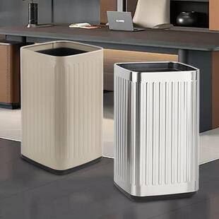 酒店垃圾桶客房商用办公室家用客厅加大容量无盖创意宾馆高档餐厅