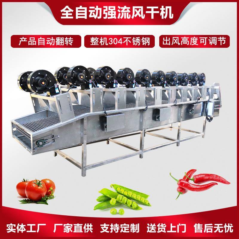 果蔬脱水沥水设备真空包装熟食风干线袋装休闲食品翻转风干机